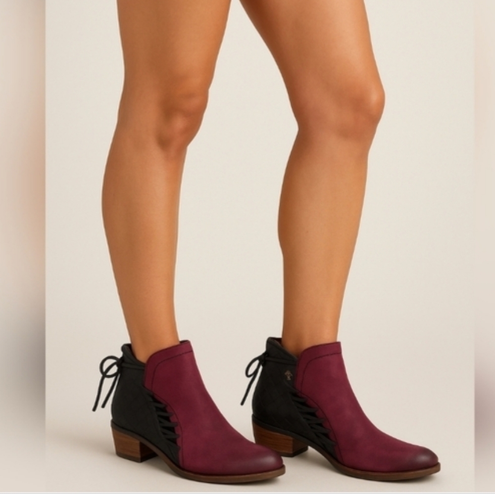 Veracruz Fox Hill artisan Brown leather lace-up ankle boots 8.5